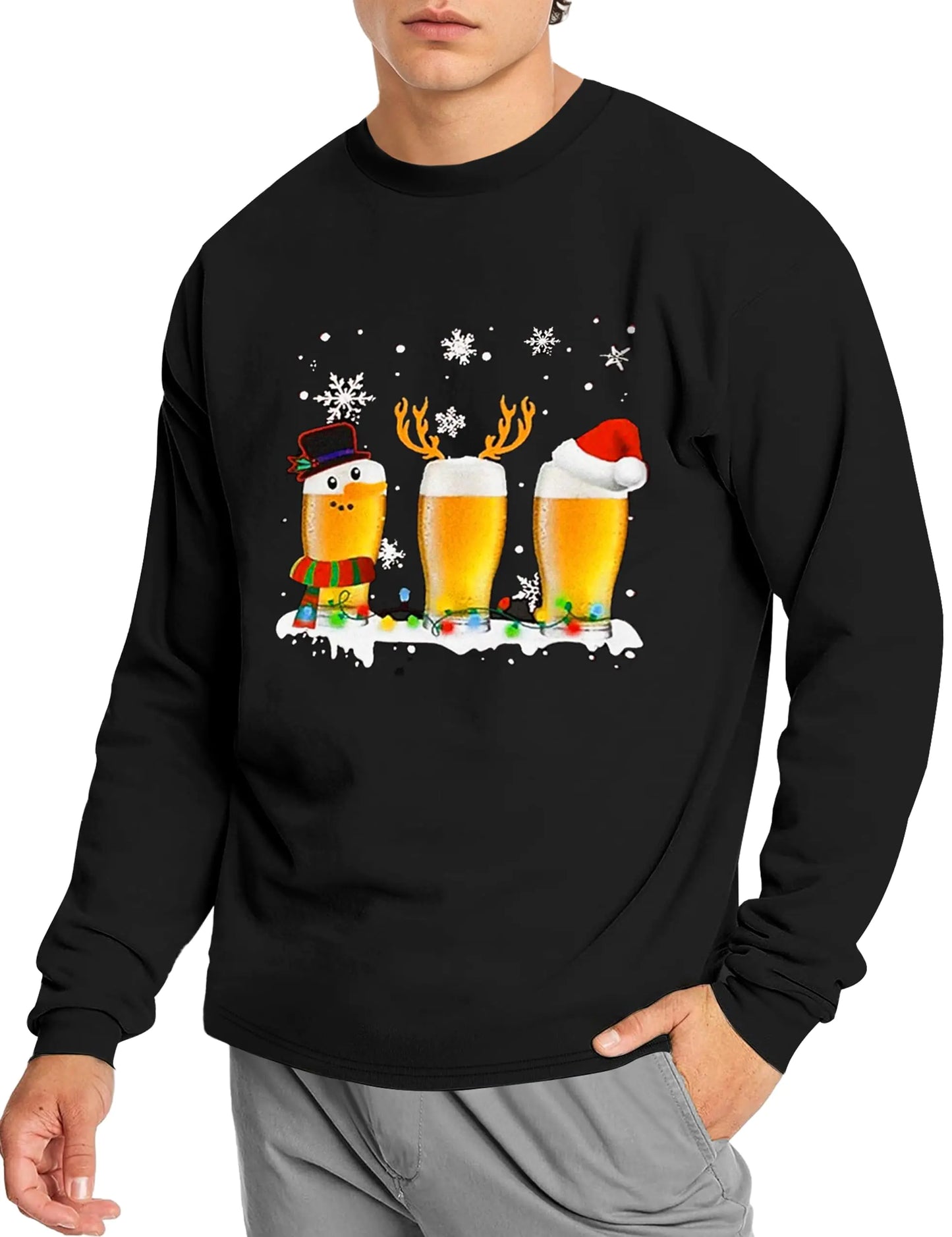 Men's Long Sleeve Christmas Shirt